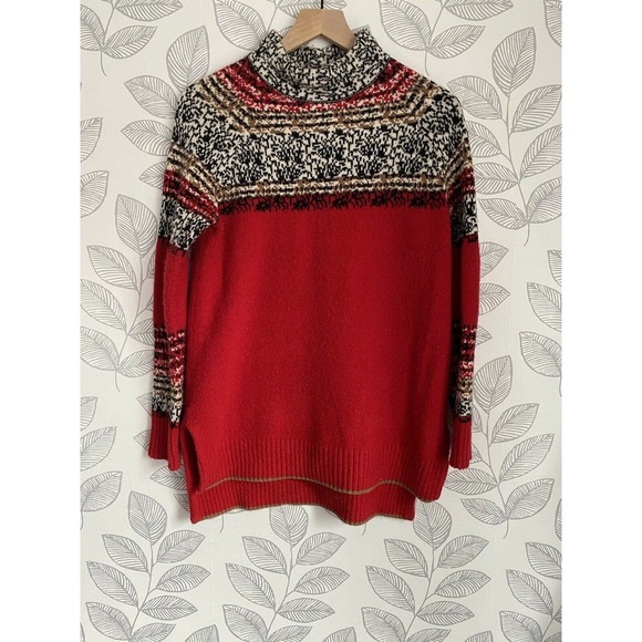 Moth by Anthropologie Red Turtleneck Sweater, Size - XS - Picture 1 of 1
